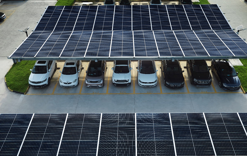 Parking shed photovoltaic power station